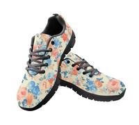 Kuiaobaty Scarpe da ginnastica traspiranti da donna, casual, da lavoro, Van Gogh Art, farfalla, stampa leopardata, scarpe da ginnastica per camminata, palestra, fitness, Rose pastello, 45.5 EU