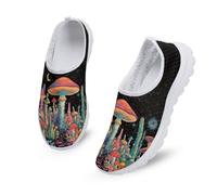 Kuiaobaty Tiger - Scarpe da ginnastica da donna, in rete traspirante, con teschio, per sport, palestra, jogging, attività all'aperto, Funghi magici di colore, 36.5 EU