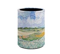 Kuiaobaty Van Gogh, portapenne artistico con pittura paesaggistica per scrivania ordinata, scatola portaoggetti in pelle PU, The Plain Near Auvers
