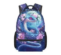 Kuiaobaty Zaino per bambini da 43,2 cm per la scuola per ragazzi e ragazze, resistente borsa per libri con tasche per la scuola elementare media, Serpente floreale a, L, Casual