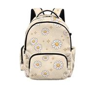 Kuiaobaty Zaino scolastico per bambini, robusto, con cerniera, leggero, a pressione ridotta, per la scuola elementare e media, Margherita, L, Casual