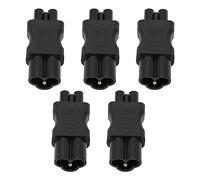 KUIDAMOS Adattatore Cavo di Alimentazione IEC320 C6 a C5 da 5 Pezzi Affidabile per Presa Computer Portatile UPS 2500 W Design Compatto