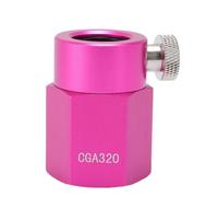 KUIDAMOS Adattatore di Ricarica CO2 Kit Connettore Bombola per Produttore di Soda Efficiente in Lega di Alluminio per Varie Bombole di Gas, Connessione Rapida CGA320, per Forniture di Birra Fatta in