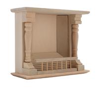 KUIDAMOS Attraente Caminetto in Legno per Casa delle Bambole in Scala 1:12 per la Decorazione di una Casa delle Bambole in Miniatura Materiale in Legno di Betulla