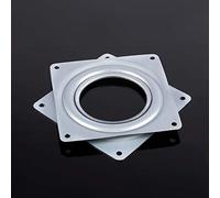 KUIDAMOS Base Girevole per Esposizione con Piatto Rotante Quadrato con di Cuscinetti a Sfera di Precisione, Piattaforma Girevole da 4 Pollici Resistente Alla Corrosione per Piatti da Portata,