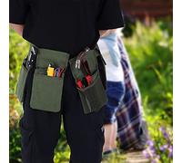 KUIDAMOS Borsa per Attrezzi da Giardino Portatile a 7 Tasche Borsa per Attrezzi con Cinturino in Vita Durevole per la Lavorazione del Legno e Riparatore del Paesaggio