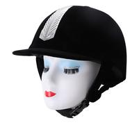 KUIDAMOS Casco da Equitazione Casco Equestre in Acciaio Inossidabile Antiurto Traspirante Regolabile per Equipaggiamento di Sicurezza, vestibilità Regolabile per Adulti, Design Traspirante per