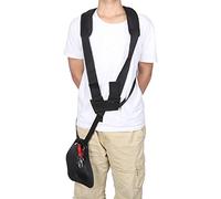 KUIDAMOS Cinghia in Nylon a Doppia Spalla per Un Taglio Efficiente dell' con Gancio per Il Trasporto del Decespugliatore - Imbracatura Universale per Uomini e Donne, Nera, 47,2x2,8 Pollici