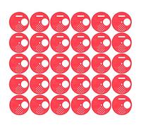 KUIDAMOS Dischi D'ingresso per Porte di Alveari da 30 Pezzi, in Plastica Durevole, Che Proteggono le Api Dai Parassiti per gli Strumenti di Apicoltura, 6,9 Cm (Rosso)