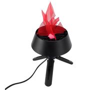 KUIDAMOS Fuoco Artificiale 3D Luce a LED Realistico Tremolante Prop per Feste Club Materiale in Tessuto di Seta ABS Supporto da 6 Pollici Appeso Fuoco da Campo (Spina Europea 220 V)