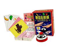 KUIDAMOS Gioco Squisito per la Sensazione della Mano con Campana e Carta per Feste Informali, Migliora la velocità di Risposta, Carte più Ampie, per Riunioni di Amici