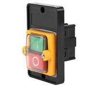 KUIDAMOS Interruttore a Pulsante Impermeabile AC220V/380V 10A per Circuiti Elettrici, Interruttore a Pulsante ON/OFF per Controllo Motore
