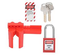 KUIDAMOS Kit di Blocco Tagout Industriale Durevole Regolabile con Lucchetto per Luoghi Infiammabili, Diametro del Tubo 13-64 Mm, Materiale PP