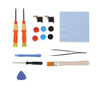 KUIDAMOS Kit di Sostituzione Joystick Originale con Impugnature Antiscivolo per Controller - Installazione Semplice con Kit di Riparazione - 2 Joystick Inclusi
