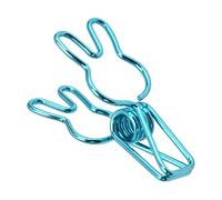 KUIDAMOS KUIDAMOS Clamp/Holder per Raccoglitori in Metallo Morsetto a Molla Resistente per Documenti, Confezione da 20, per Uso Ufficio, Casa, Scuola (Oro) (Blu)