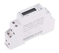 KUIDAMOS KUIDAMOS Contatore di Energia Digitale LCD Monofase su Guida DIN Contatore Compatto e Affidabile del Consumo di Energia Elettrica per Uso Domestico Display 5 + 1 per Uso Residenziale