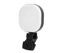 KUIDAMOS Lampada di Riempimento a LED Regolabile per Computer Tablet, Telefono Cellulare, Luce Selfie Portatile per Abbellimento Trasmissione Dal Vivo, 5 Opzioni di Colore, Rotazione di 180°,