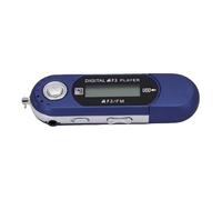 KUIDAMOS Lettore MP3 USB 2.0 Lettore Musicale Digitale retrò Compatto con Display LCD per Avventure All'aria Aperta e Viaggi 3,78x1,02x0,63 Pollici (Blu)
