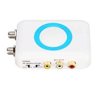 KUIDAMOS Modulatore RF Plug and Play Interfaccia Multimediale HD VHF Demodulatore AV Per CATV Plug and Play Compatto Portatile Per TV Console di Gioco Per PC Plastica