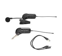 KUIDAMOS Pick Up Strumento Microfono Wireless UHF Clamp/Holder a Condensatore per Sassofono Tromba Clarinetto Violino, Clamp/Holder Fissa Girevole a 360° per Spettacoli Sul Palco