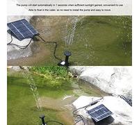 KUIDAMOS Pompa Dell'acqua per Fontana a Energia Solare Efficiente e Altamente Durevole per Acquario da Piscina con Laghetto da Giardino, Adatta per Abbeveratoio per Uccelli, Acquario