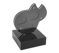 KUIDAMOS Porta Plettro per Chitarra Classico in Acrilico, 3 Scomparti, Espositore Magnetico, Decorazione per la Casa, Nero, per Chitarristi