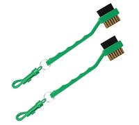 KUIDAMOS Pulitore per Mazze da Spazzole a Doppia Setola Pulizia Efficace delle Scanalature e dei Chiodi delle Mazze per Gli Appassionati di, 2 Spazzole Blu e Rosse per da per la Manutenzione in