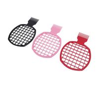 KUIDAMOS Racchetta per Capelli Portatile a Lunga Durata con Pettine Twist per lo Styling, Arricciare i Capelli Neri, 3 Pezzi per Parrucchiere