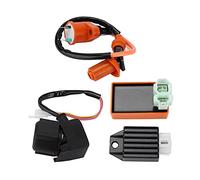 KUIDAMOS Relè di Avviamento Raddrizzatore Bobina di Accensione Modulo CDI a 6 Pin per ATV 4 Tempi Kit Standard Originale per Quad Dirt Bike, Materiale in Gomma