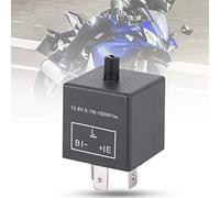 KUIDAMOS Relè Lampeggiante per Indicatori di Direzione a LED Regolabile per Auto, Risolvi Lampeggio Veloce, Nessuno Sfarfallio, relè Flash 12,8 V 0,1 W-150 W per la Maggior Parte dei Veicoli