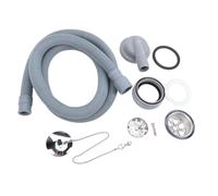 KUIDAMOS Scarico per Lavandino per, Doppio Filtro, Kit di Drenaggio Efficiente Ad Angolo Retto per e Yacht, in Acciaio Inossidabile, PVC, 2,74 Pollici