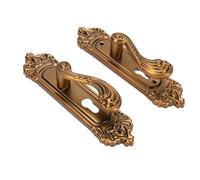 KUIDAMOS Set di Serrature per Maniglie per Porte D'ingresso retrò, con Maniglia Solida in Alluminio, Leva Interna, Design con Cuscinetti Silenziosi, Impugnatura Ergonomica per il Bagno della Camera