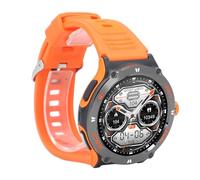 KUIDAMOS Smart Watch per Uomo e Donna, Fitness Tracker Bluetooth Ad Alta Definizione per Sport All'aria Aperta, Touchscreen da 1,53 Pollici, Resistente All'acqua (Arancia)
