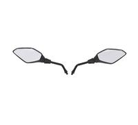 KUIDAMOS Specchietti Moto Universali Ad Alta Resistenza con Rotazione di 360 Gradi Specchietto Retrovisore Manubrio Convesso per ATV UTV Dirt Bike, ABS Metallo, Confezione da 2 per Tutte le Moto