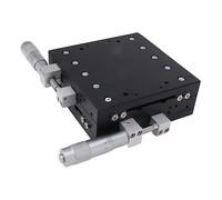 KUIDAMOS Tavolino Lineare XY Tavolino Regolabile di Precisione Manuale per Strumenti Ottici e Microscopi Lega di Alluminio Corsa 12,5 Mm