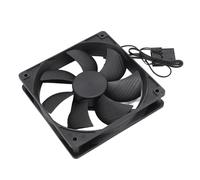 KUIDAMOS Ventole per Case del Computer da 120x120 Mm Ventola di Raffreddamento di Scarico Ad Alta Precisione per PC da Gioco e Server 2 Pin 3000 Giri/min
