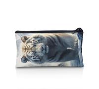 KUIFORTI Astuccio scolastico per bambini e ragazzi, grazioso astuccio per penne, grande astuccio per cancelleria, Tigre bianca, Taglia unica, Organizer per borse