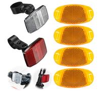 KUIRUNRX® Catarifrangente Bici, Riflettori per Raggi per Bicicletta, Anteriore Posteriore Riflettori Ciclismo, Bicicletta per Bambini, Set di Riflettori Anteriori Posteriori per Bici da Strada