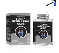 KUIRUNRX Colla per Nastro Isolante Liquido, 125ML Isolante Nero Gomma Liquida, Resistente al Calore Cavo Isolante Liquido Nastro Isolante per Cavi Isolamento Interno Esterno