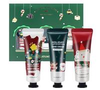 KUIRUNRX Crema per le Mani, Crema mani natalizia, Set Crema Mani, Crema Mani Regalo Natale, Assorbimento Rapido, Idratazione Immediata, Texture Leggera, Non Unge (verde, 3 pcs)