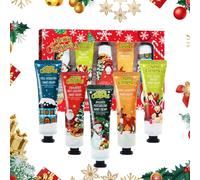 KUIRUNRX Crema per le Mani, Crema mani natalizia, Set Crema Mani, Crema Mani Regalo Natale, Assorbimento Rapido, Idratazione Immediata, Texture Leggera, Non Unge (Snowman, 5 pcs)