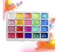 KUIRUNRX® Set di 20 Colori ad Acquerello, Glitterata Glitter Tinta Unita, per Artisti, Principianti, Hobbisti Amatoriali