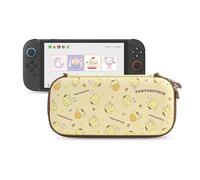 Kuitmor Carrying Case Compatible with Switch 2 (2025) 7.9 Inch, Hard-Shell Slim Travel Case with 10 Game Card Slots for Switch 2 Console and Accessories, Candy Party (Yellow)