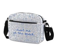 KUIYAI Borsa a tracolla estiva da spiaggia, borsa a tracolla per le vacanze, merchandising Meet Me At The Beach (atTheBeach)
