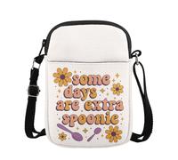 KUIYAI Borsa a tracolla per malattie croniche, regalo per la teoria del cucchiaio per il giorno del flare, borsa a tracolla "Some Days Are Extra Spoonie" (extraSpoonieUK)