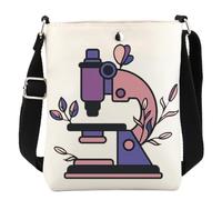 KUIYAI Borsa a tracolla per microscopio, regalo per insegnanti di scienze, microbiologia, borsa a tracolla (mikroskoop)