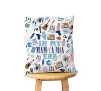 KUIYAI Borsa per la spesa in tela ispirata alla musica, per gli amanti del teatro, regalo per nerd del teatro, regalo per attrici