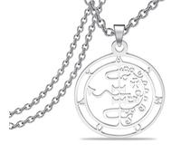 KUIYAI Collana con ciondolo a forma di sigillo di Asmodai Asmodeus, gioiello occulto, 3, Nichel