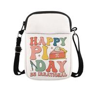 KUIYAI Divertente borsa a tracolla Happy Pi Day Be Irrazionale per gli amanti della matematica, regalo per insegnante di matematica, regalo per insegnanti di matematica, bomboniere per feste