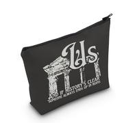 KUIYAI e If History's Clear Someone Always Ends Up in Ruins, borsa per cosmetici con testi musicali per i fan, Storia Clearuk, alla moda